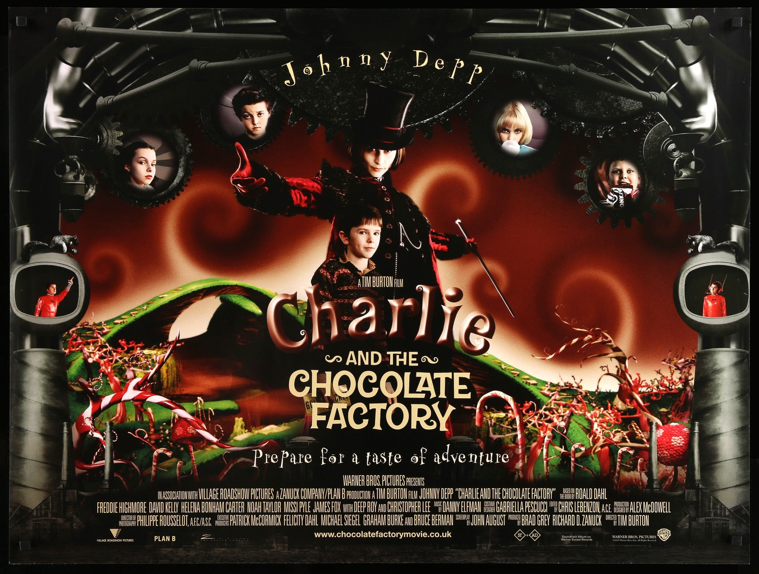 Charlie and the Chocolate Factory (2005) original movie poster for sale at Originalfilmart