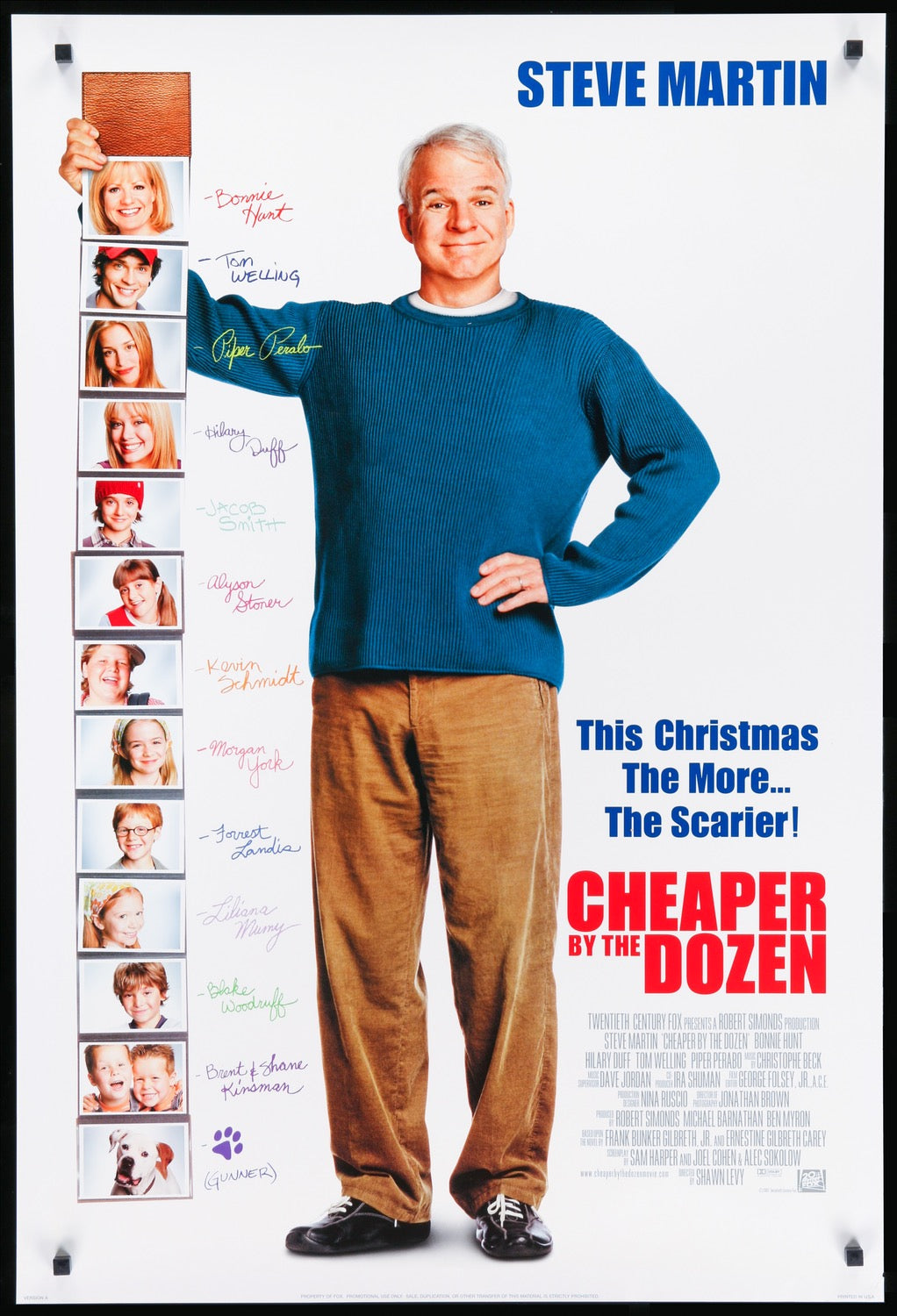 Cheaper by the Dozen (2003) original movie poster for sale at Originalfilmart