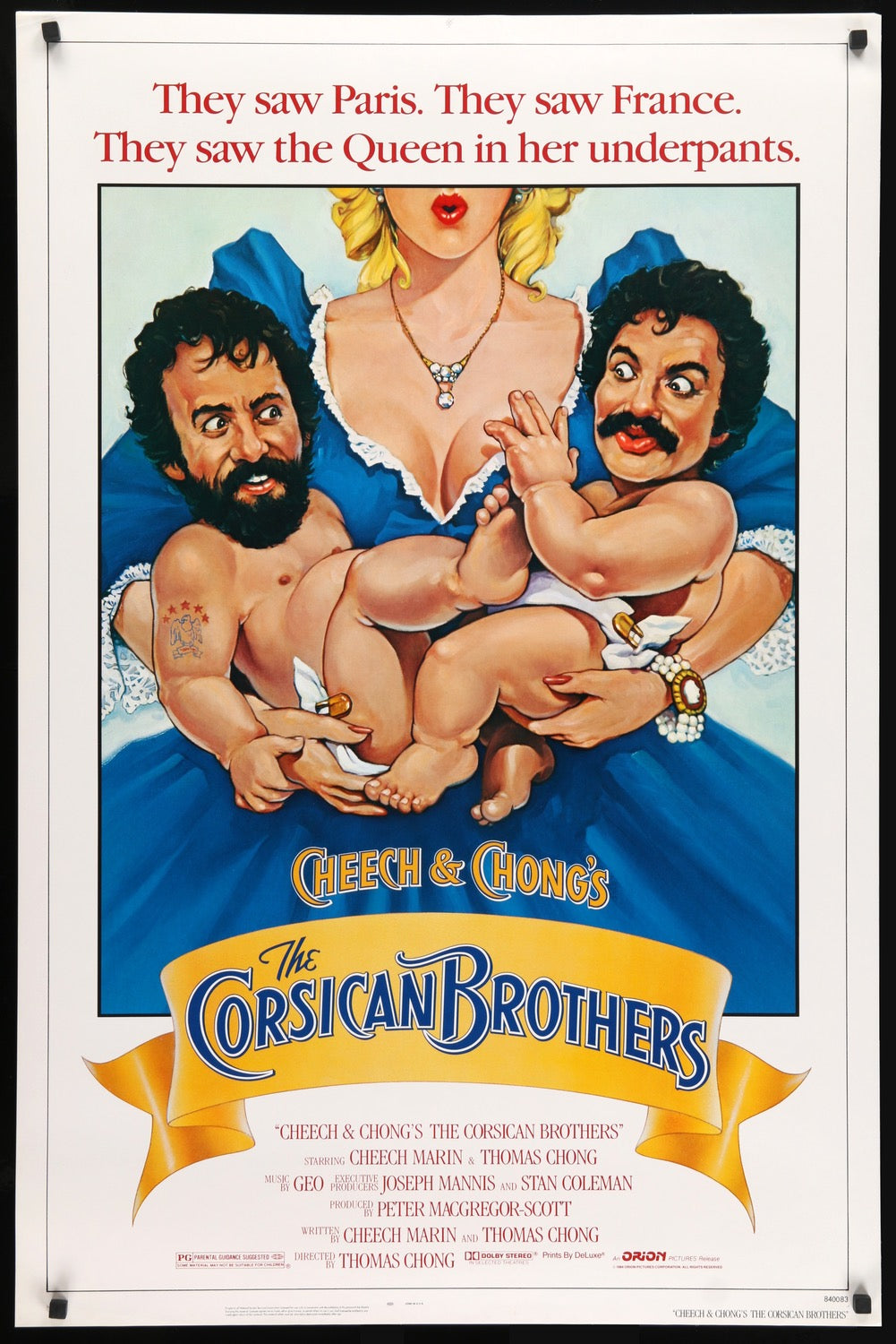 Cheech and Chong's The Corsican Brothers (1984) original movie poster for sale at Originalfilmart