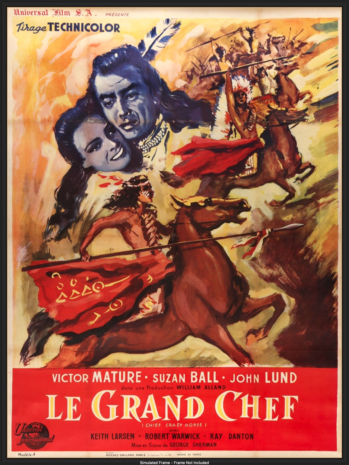 Chief Crazy Horse (1955) original movie poster for sale at Originalfilmart