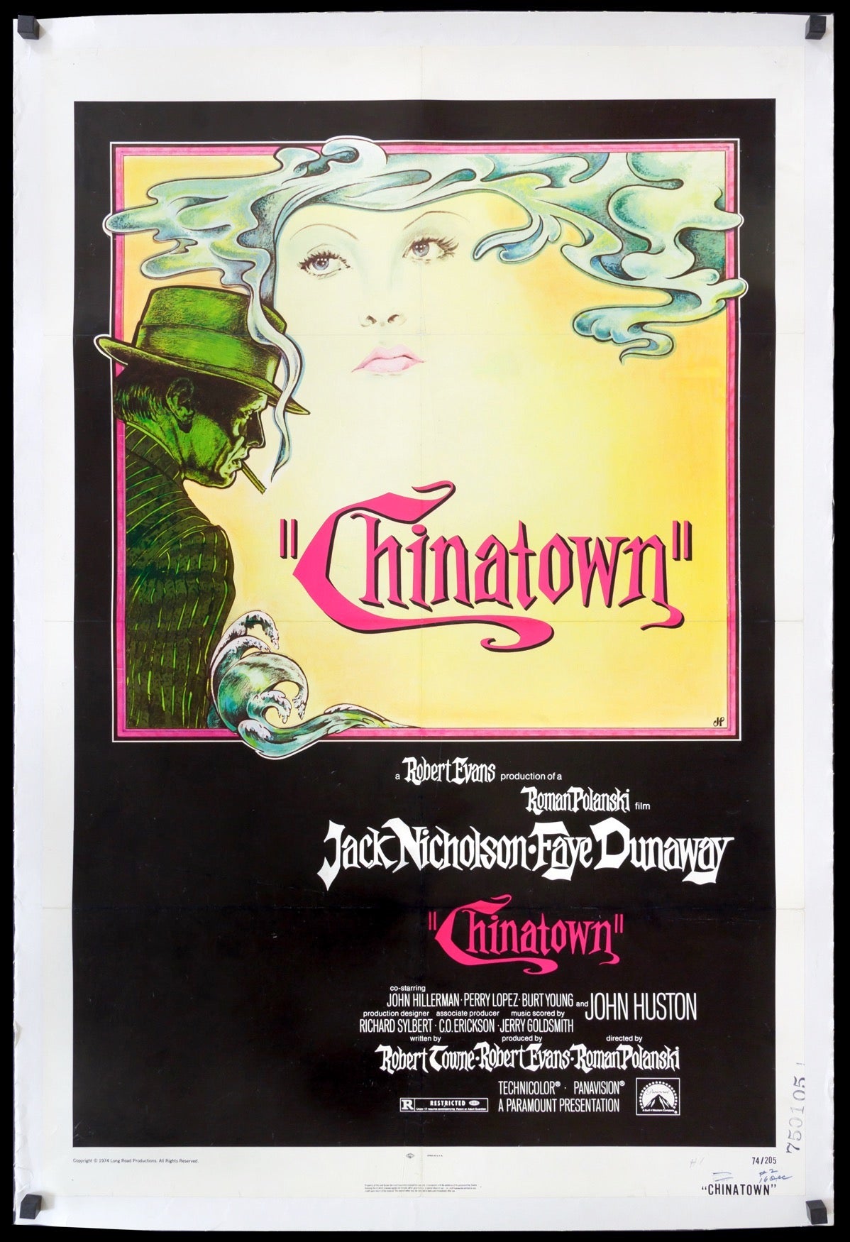 Chinatown (1974) original movie poster for sale at Originalfilmart