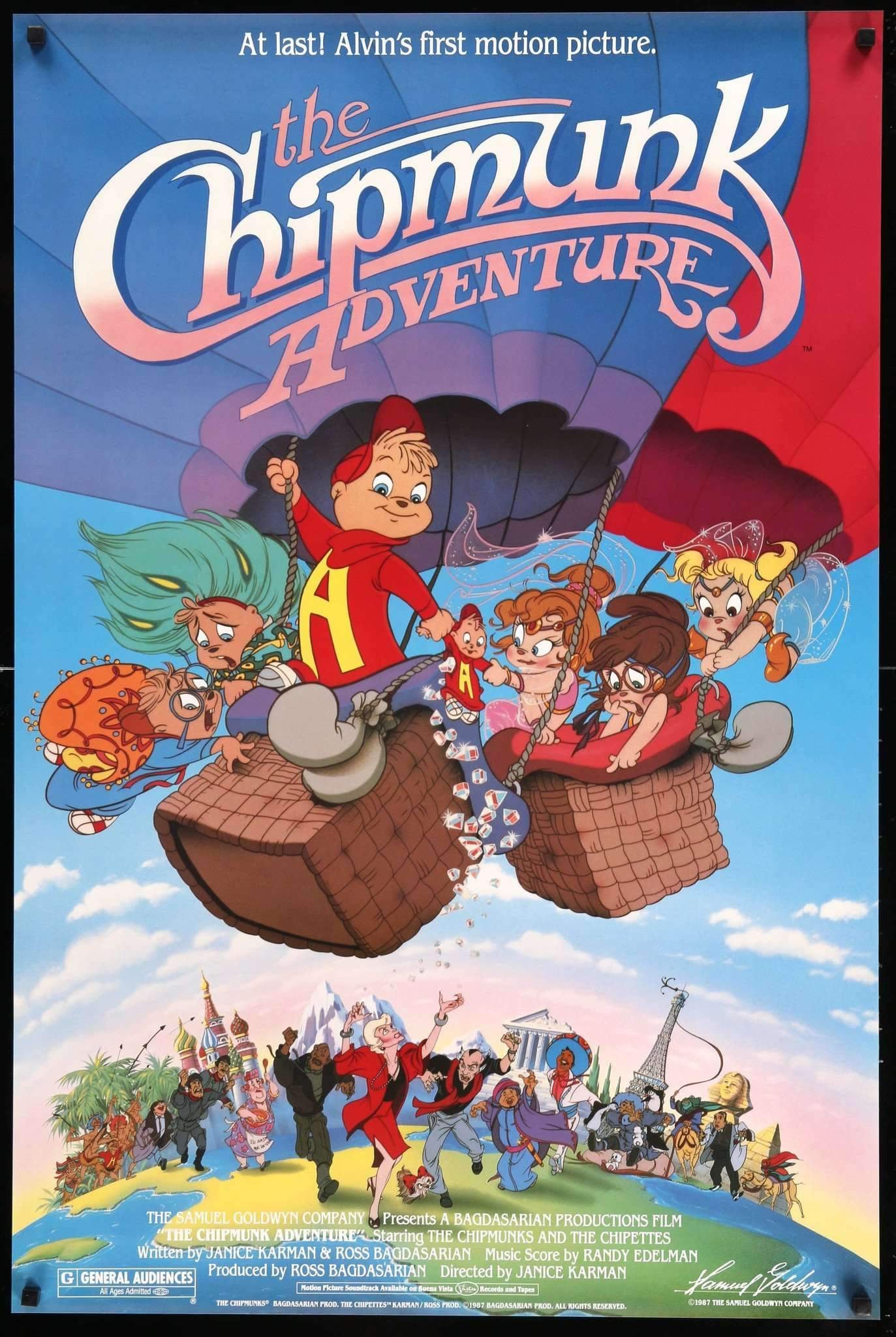 Chipmunk Adventure (1987) original movie poster for sale at Originalfilmart