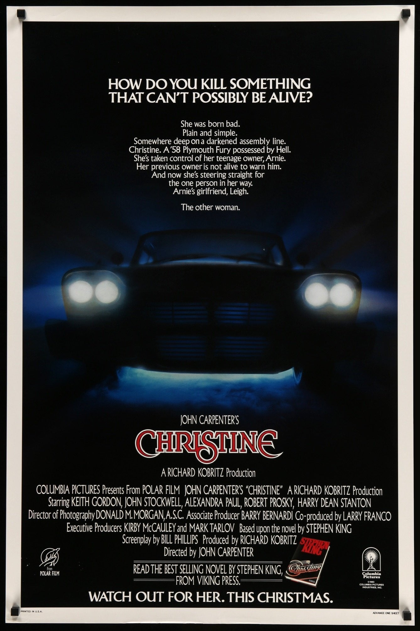 Christine (1983) original movie poster for sale at Originalfilmart