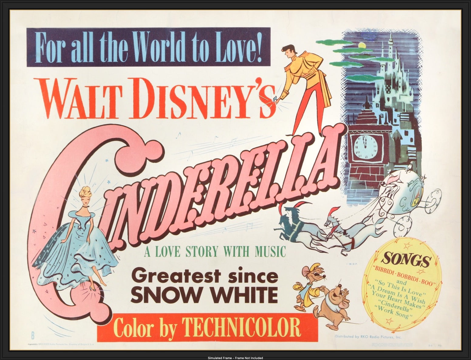 Cinderella (1950) original movie poster for sale at Originalfilmart