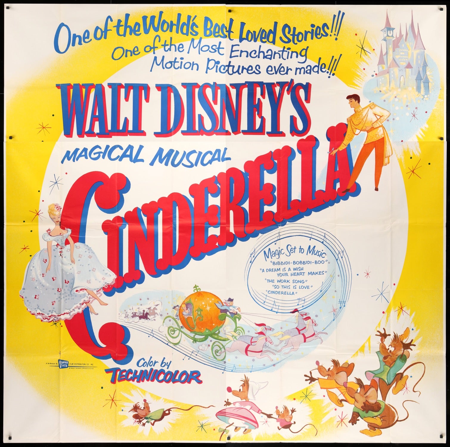 Cinderella (1950) original movie poster for sale at Originalfilmart