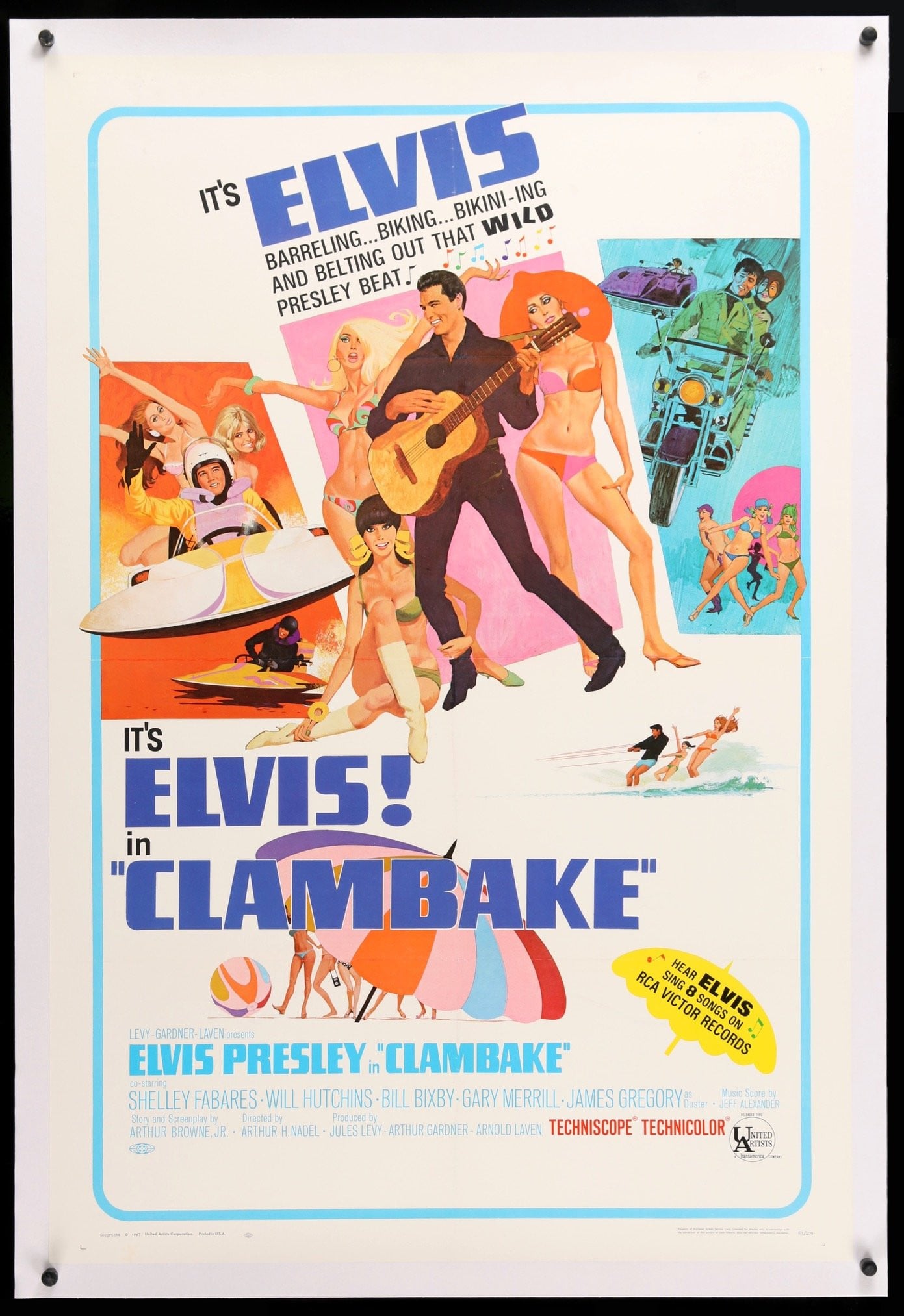 Clambake (1967) original movie poster for sale at Originalfilmart