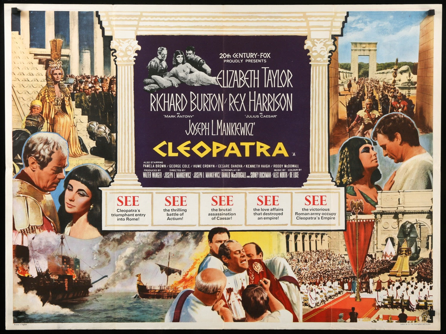 Cleopatra (1963) original movie poster for sale at Originalfilmart