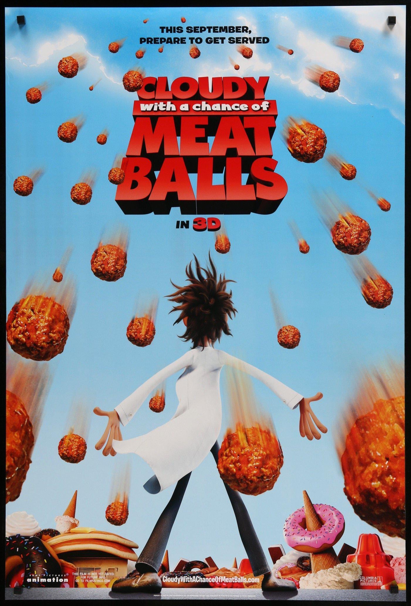Cloudy With a Chance of Meatballs (2009) original movie poster for sale at Originalfilmart