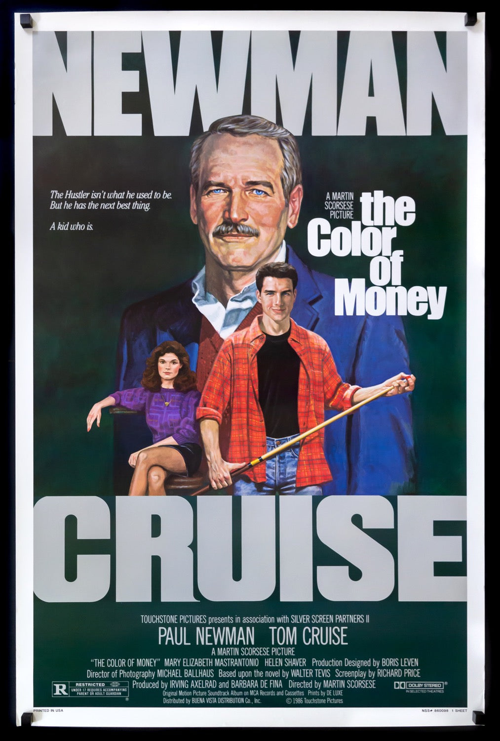 Color of Money (1986) original movie poster for sale at Originalfilmart