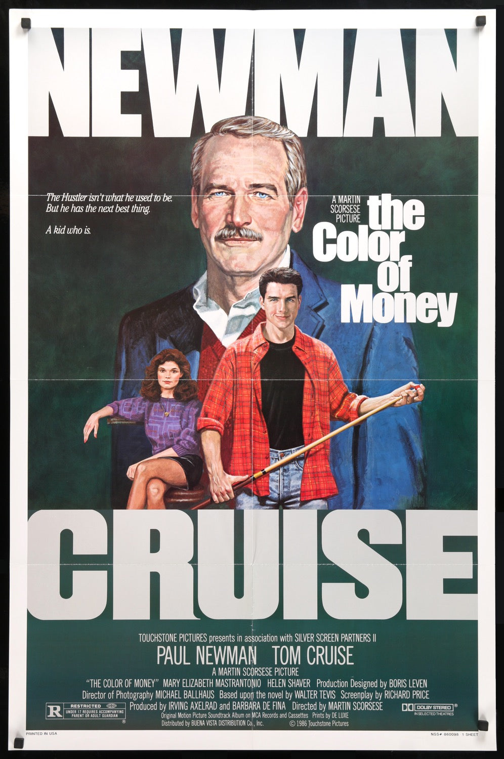 Color of Money (1986) original movie poster for sale at Originalfilmart