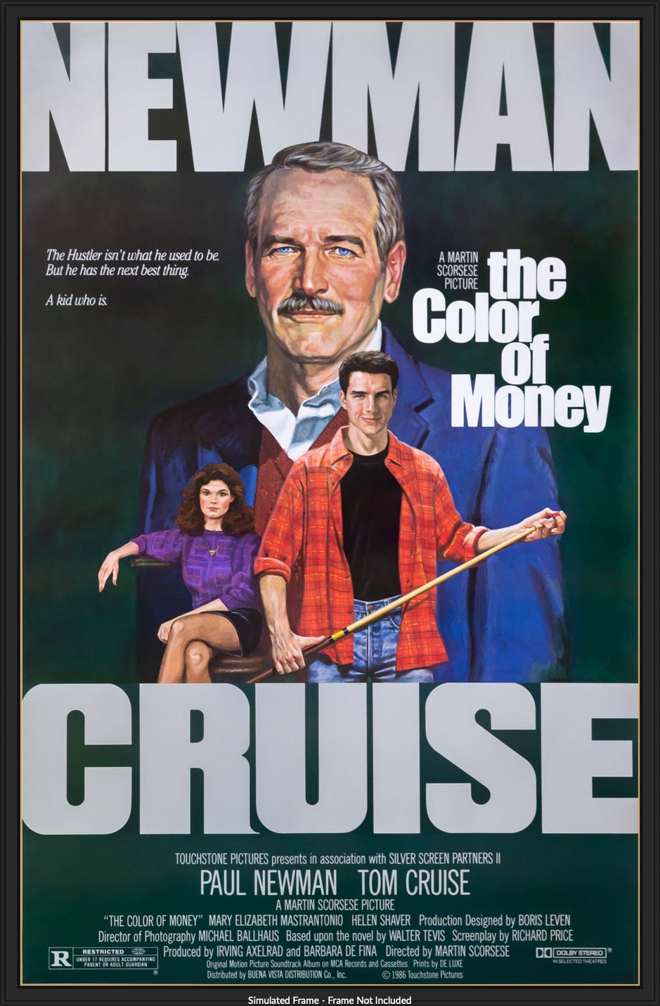 Color of Money (1986) original movie poster for sale at Originalfilmart