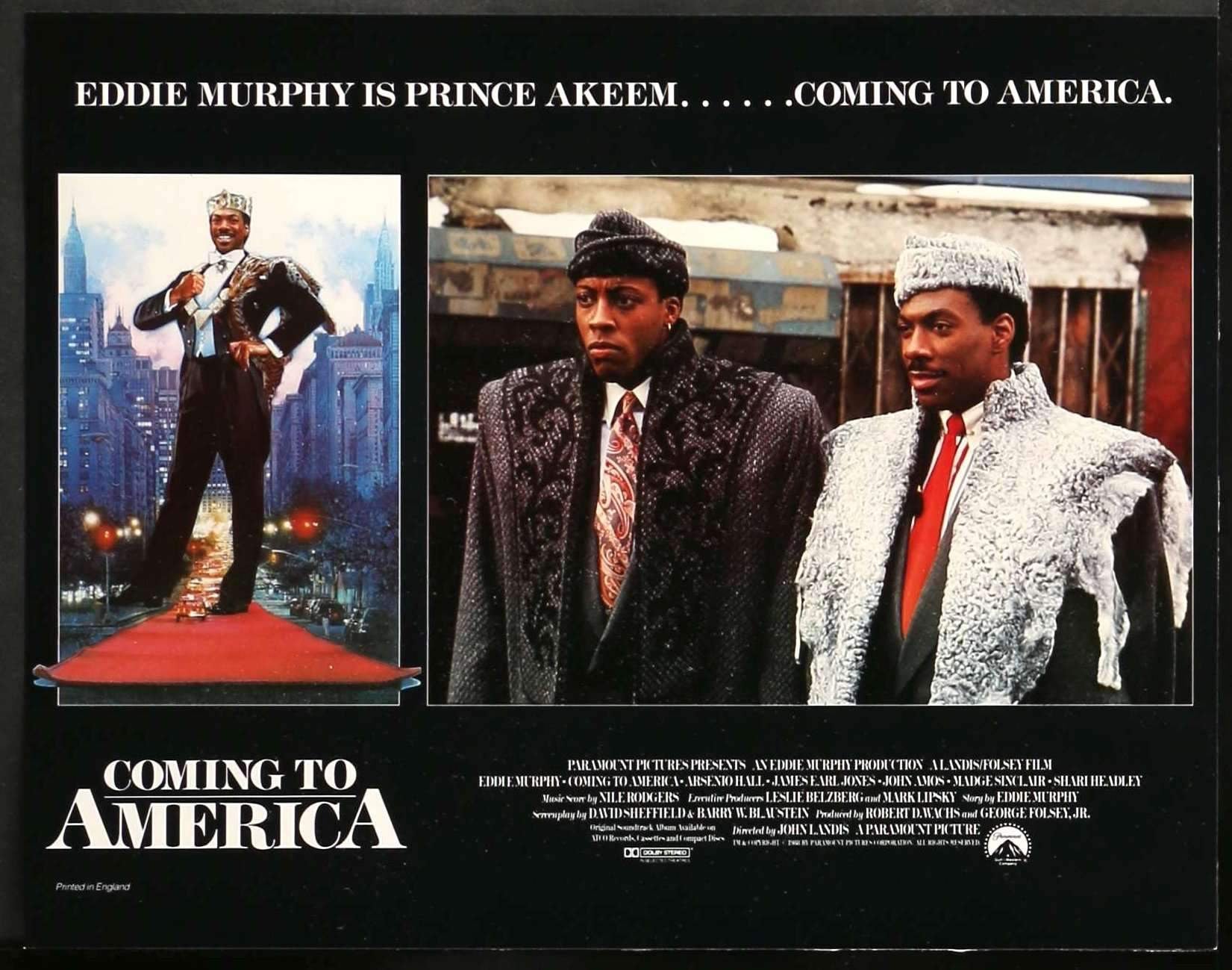 Coming to America (1988) original movie poster for sale at Originalfilmart