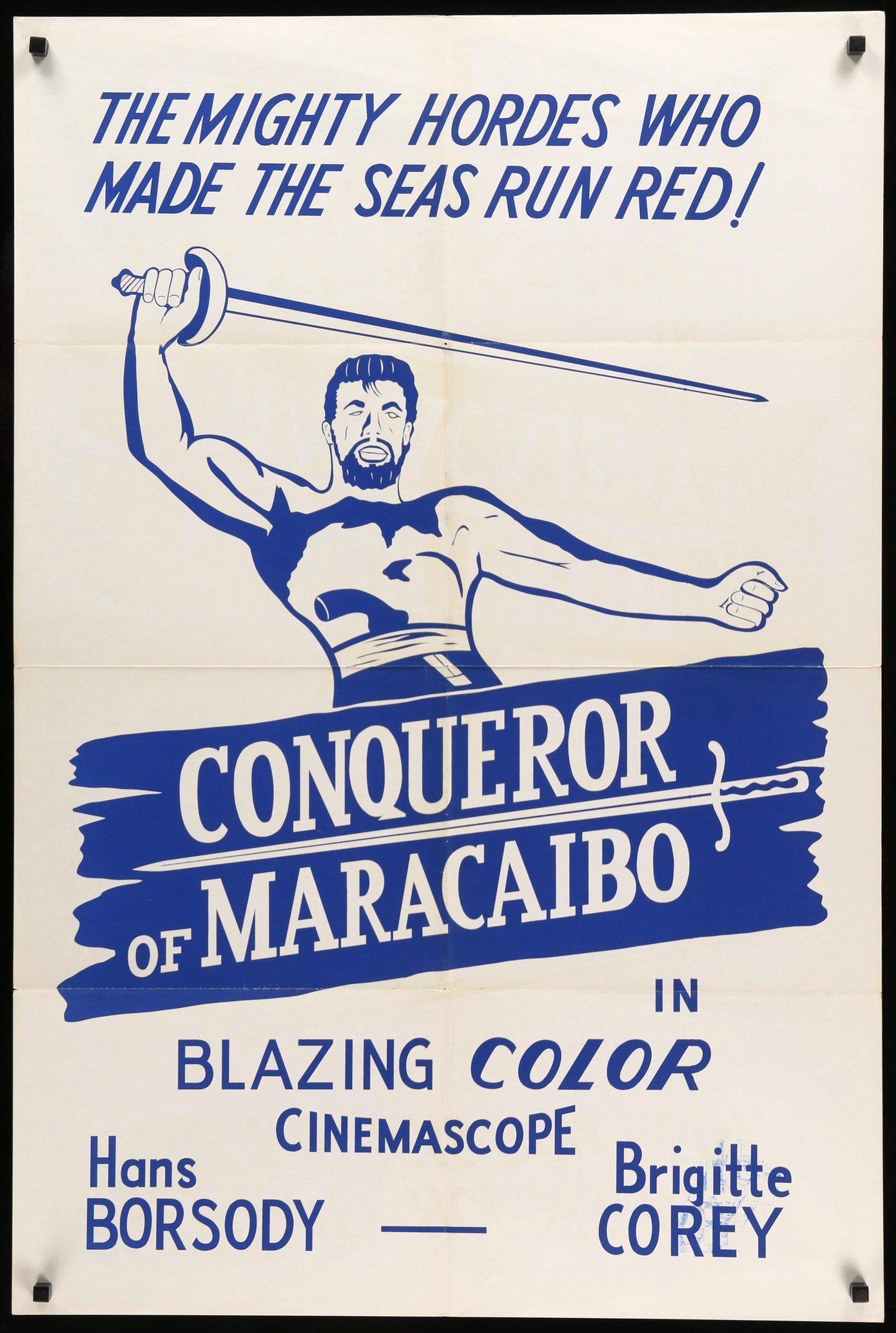 Conqueror of Maracaibo (1961) original movie poster for sale at Originalfilmart