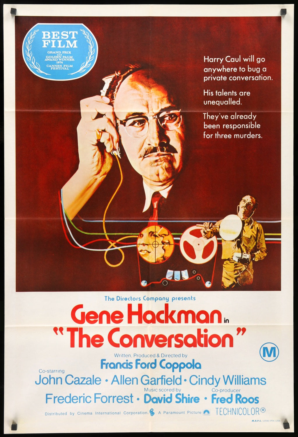 Conversation (1974) original movie poster for sale at Originalfilmart