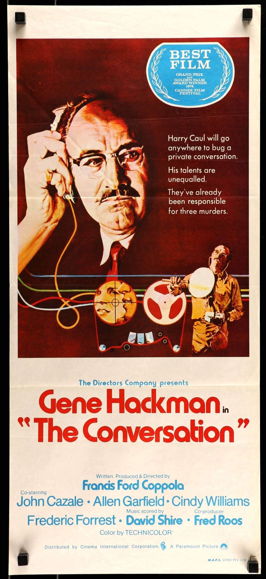 Conversation (1974) original movie poster for sale at Originalfilmart