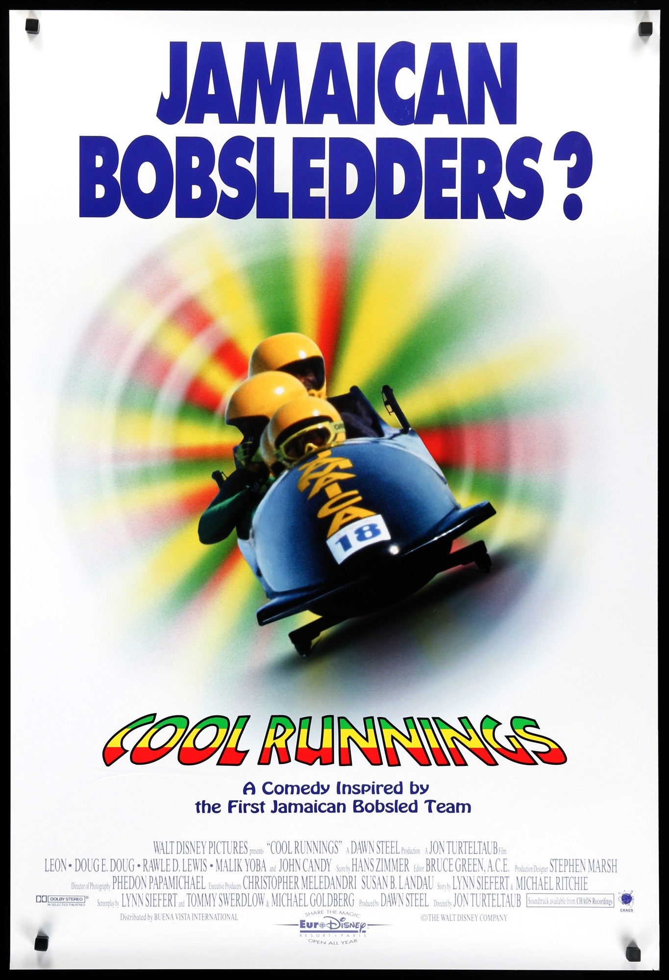 Cool Runnings (1993) original movie poster for sale at Originalfilmart