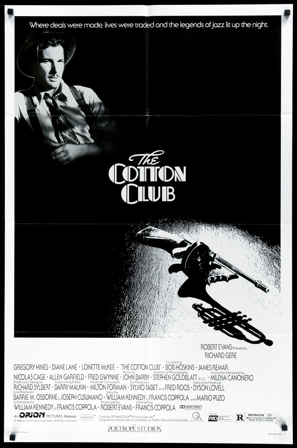 Cotton Club (1984) original movie poster for sale at Originalfilmart