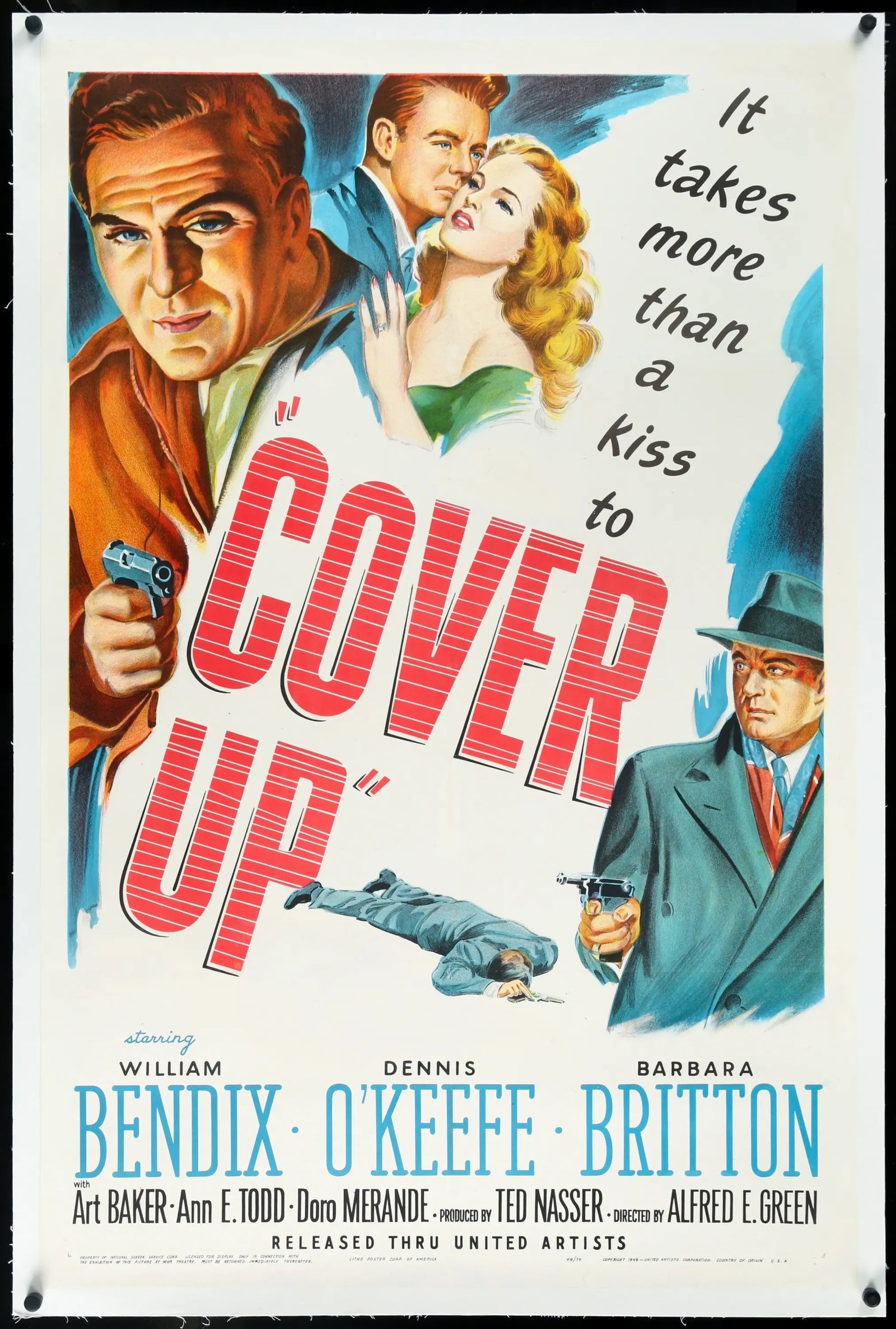Cover Up (1949) original movie poster for sale at Originalfilmart