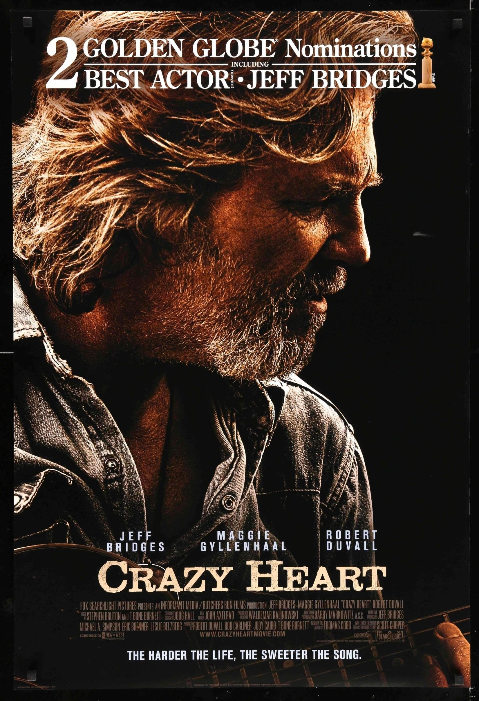 Crazy Heart (2009) original movie poster for sale at Originalfilmart