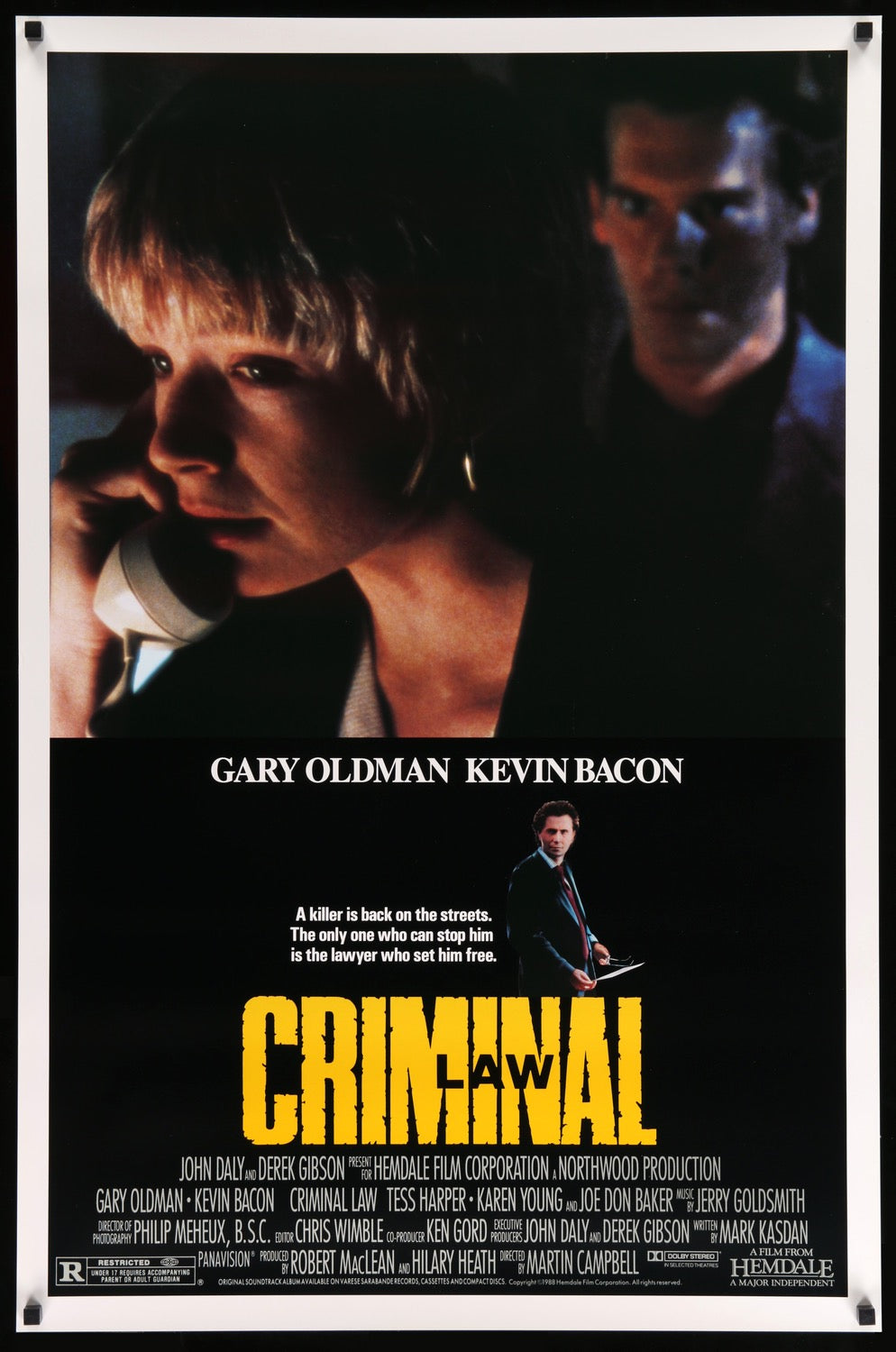 Criminal Law (1988) original movie poster for sale at Originalfilmart