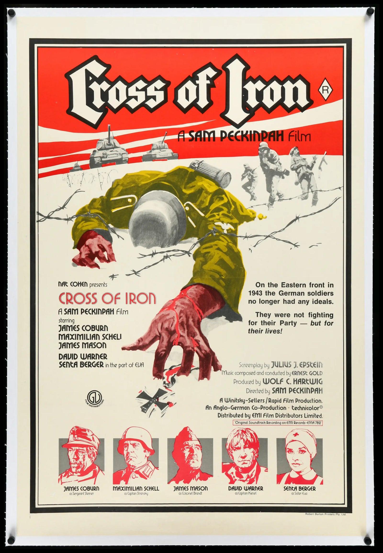 Cross of Iron (1977) original movie poster for sale at Originalfilmart