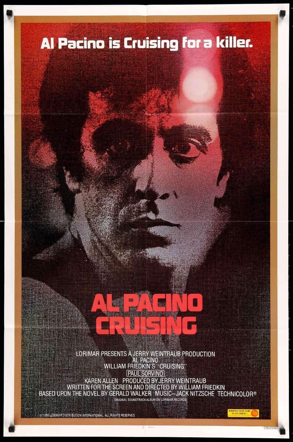 Cruising (1980) original movie poster for sale at Originalfilmart