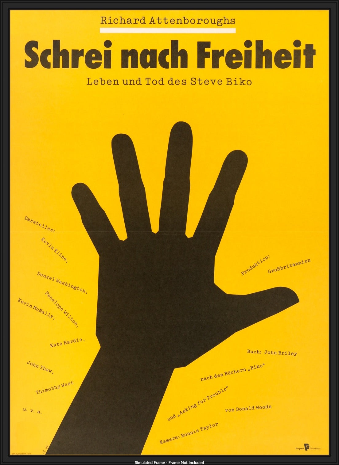Cry Freedom (1987) original movie poster for sale at Originalfilmart