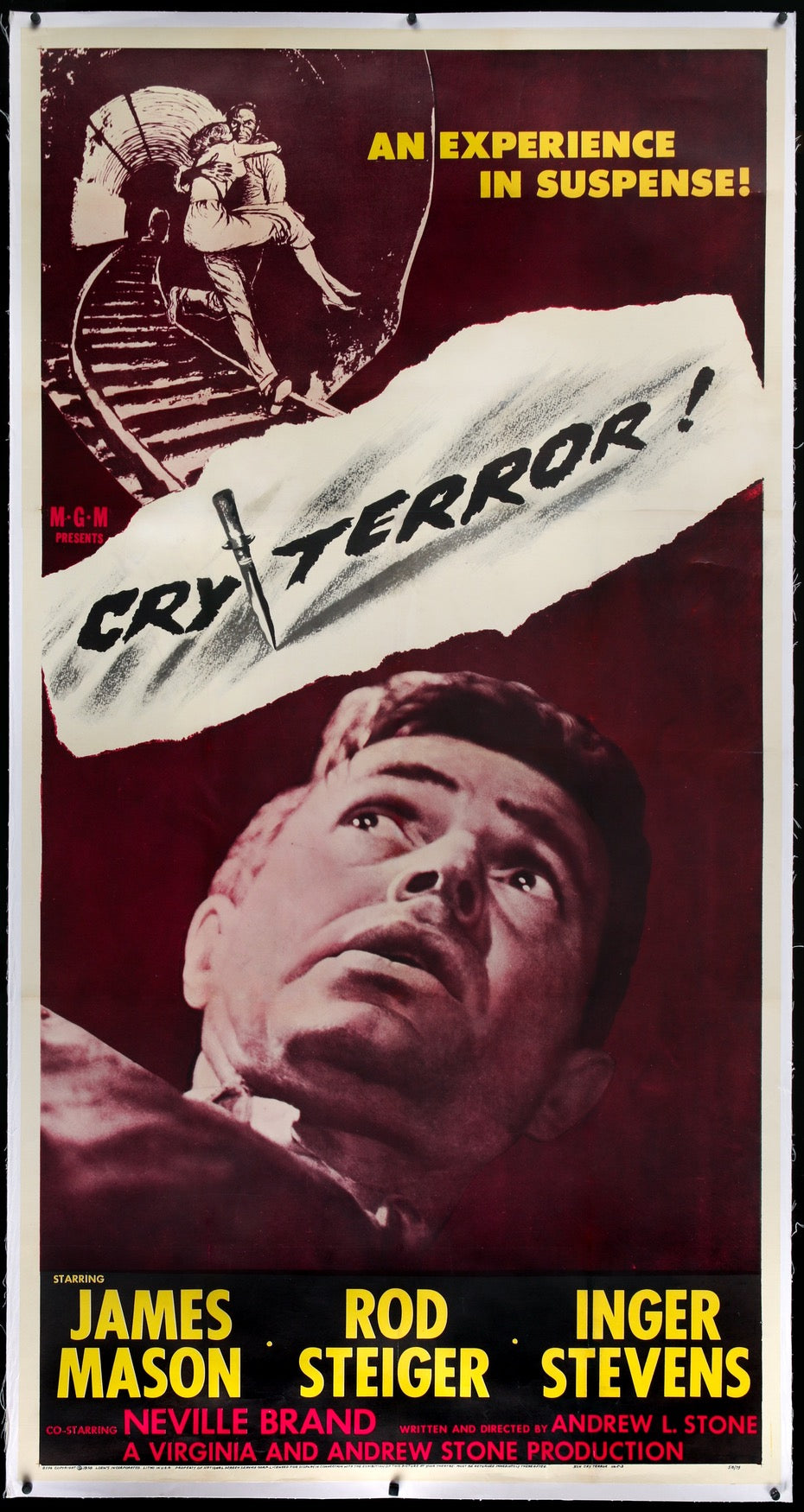 Cry Terror! (1958) original movie poster for sale at Originalfilmart