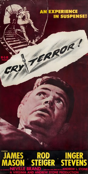 Cry Terror! (1958) original movie poster for sale at Originalfilmart