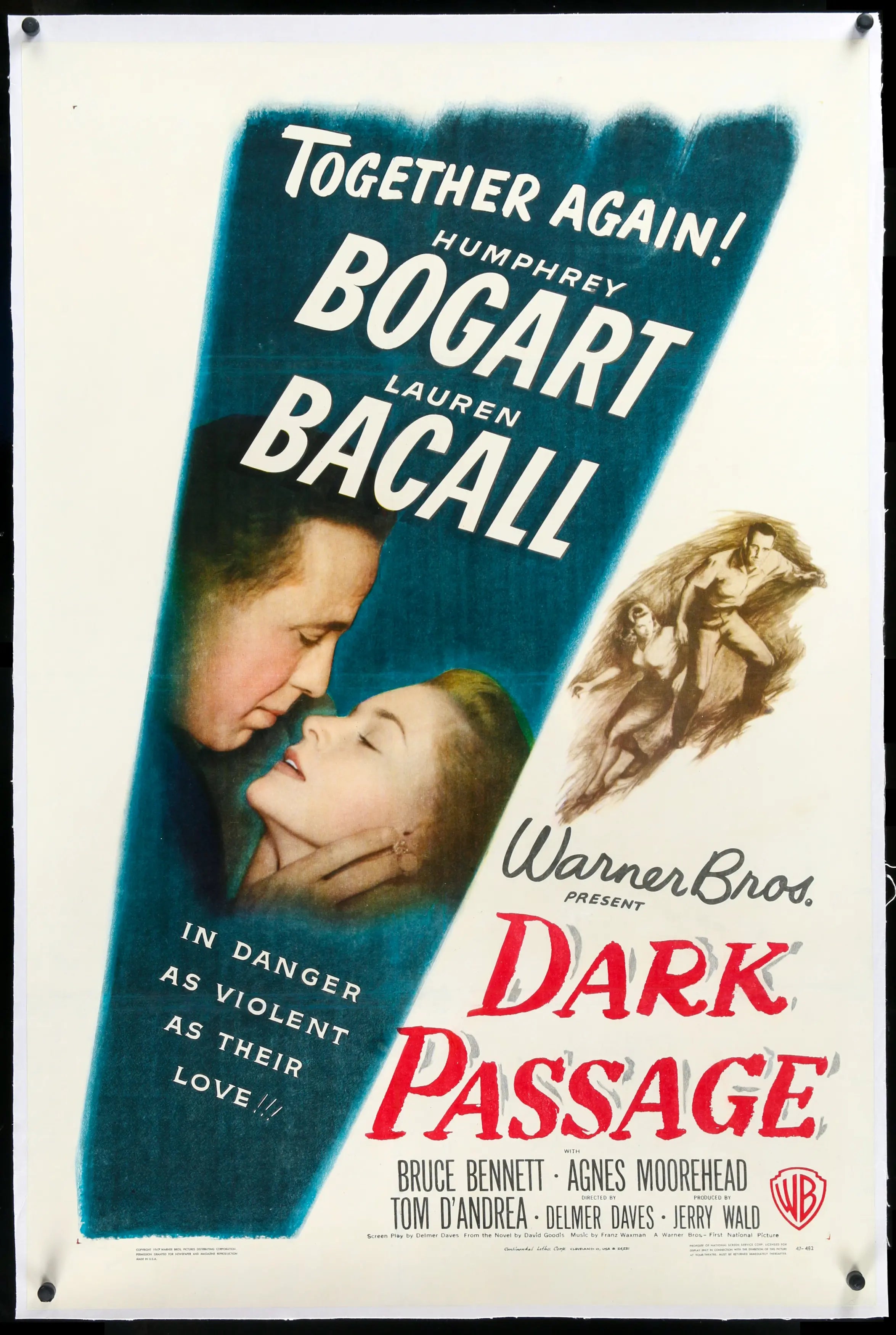 Dark Passage (1947) original movie poster for sale at Originalfilmart