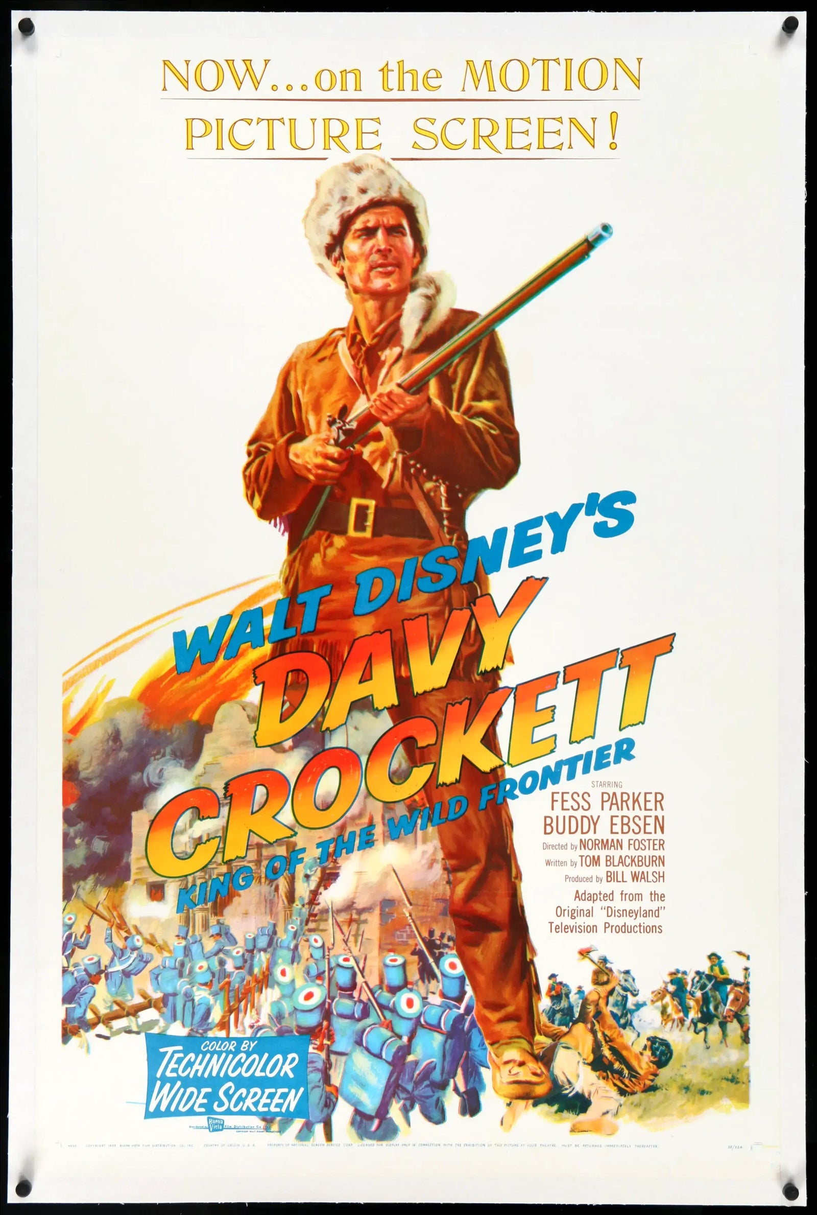 Davy Crockett, King of the Wild Frontier (1955) original movie poster for sale at Originalfilmart