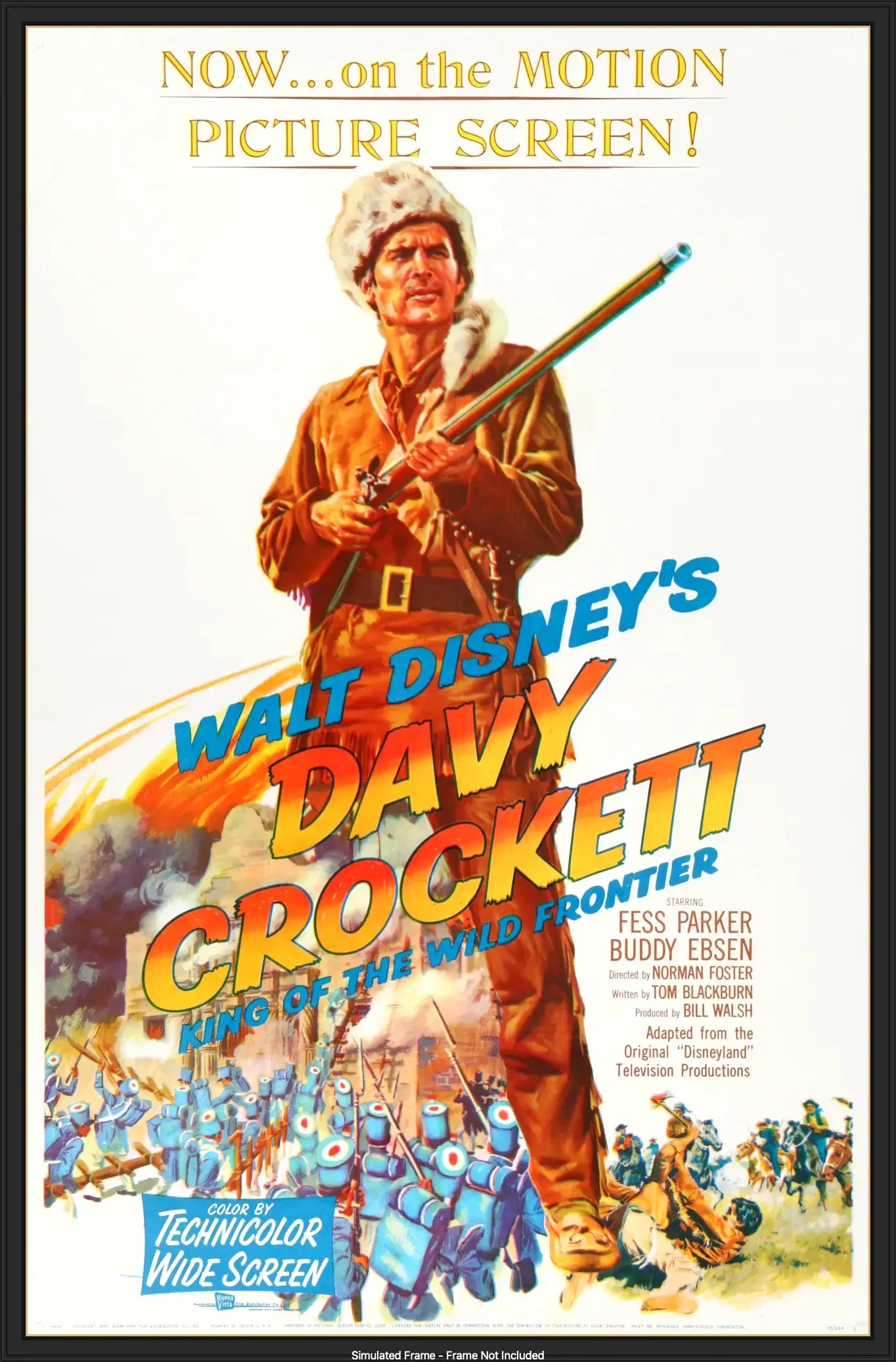 Davy Crockett, King of the Wild Frontier (1955) original movie poster for sale at Originalfilmart