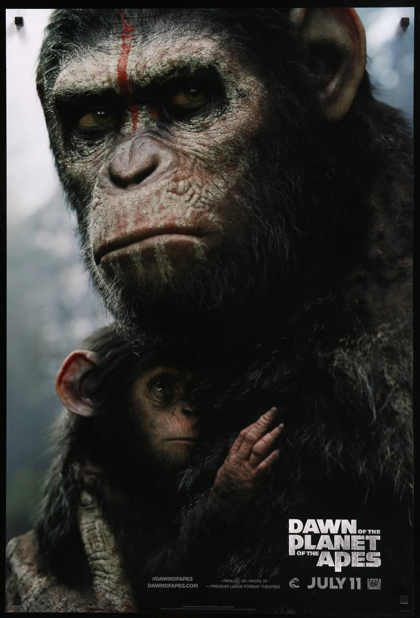 Dawn of the Planet of the Apes (2014) original movie poster for sale at Originalfilmart