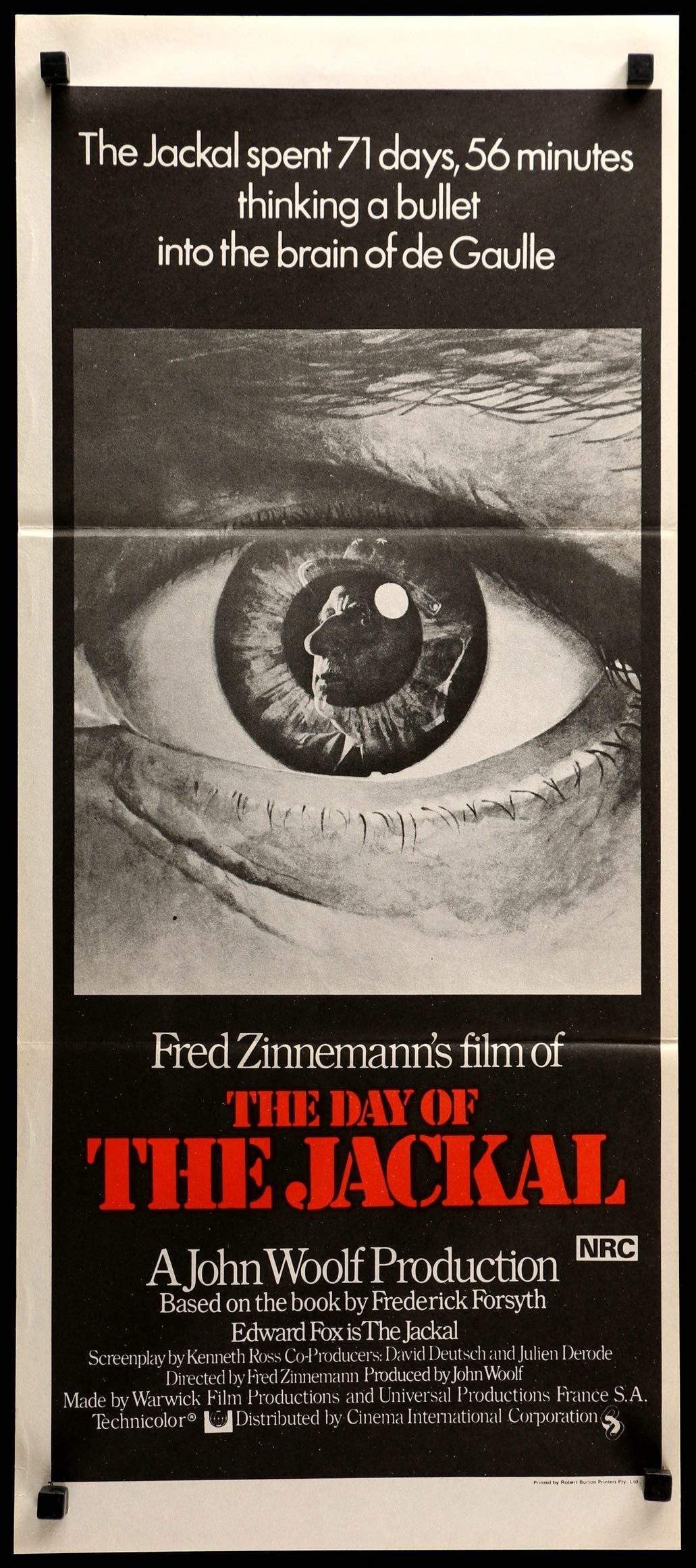 Day of the Jackal (1973) original movie poster for sale at Originalfilmart