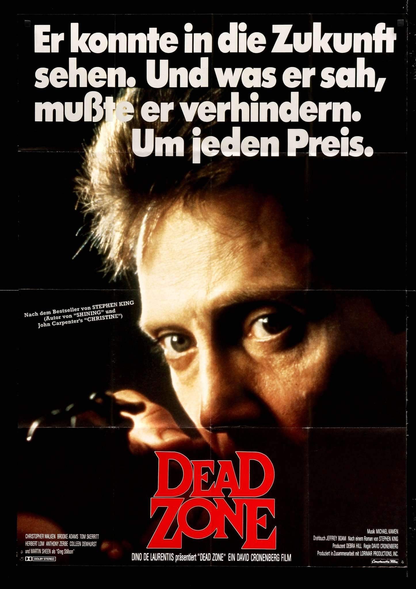 Dead Zone (1983) original movie poster for sale at Originalfilmart