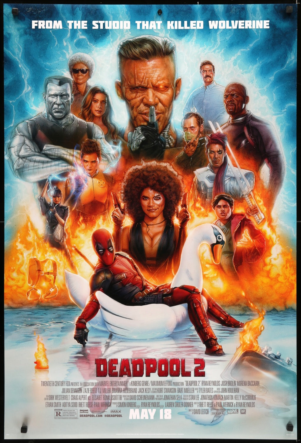 Deadpool 2 (2018) original movie poster for sale at Originalfilmart