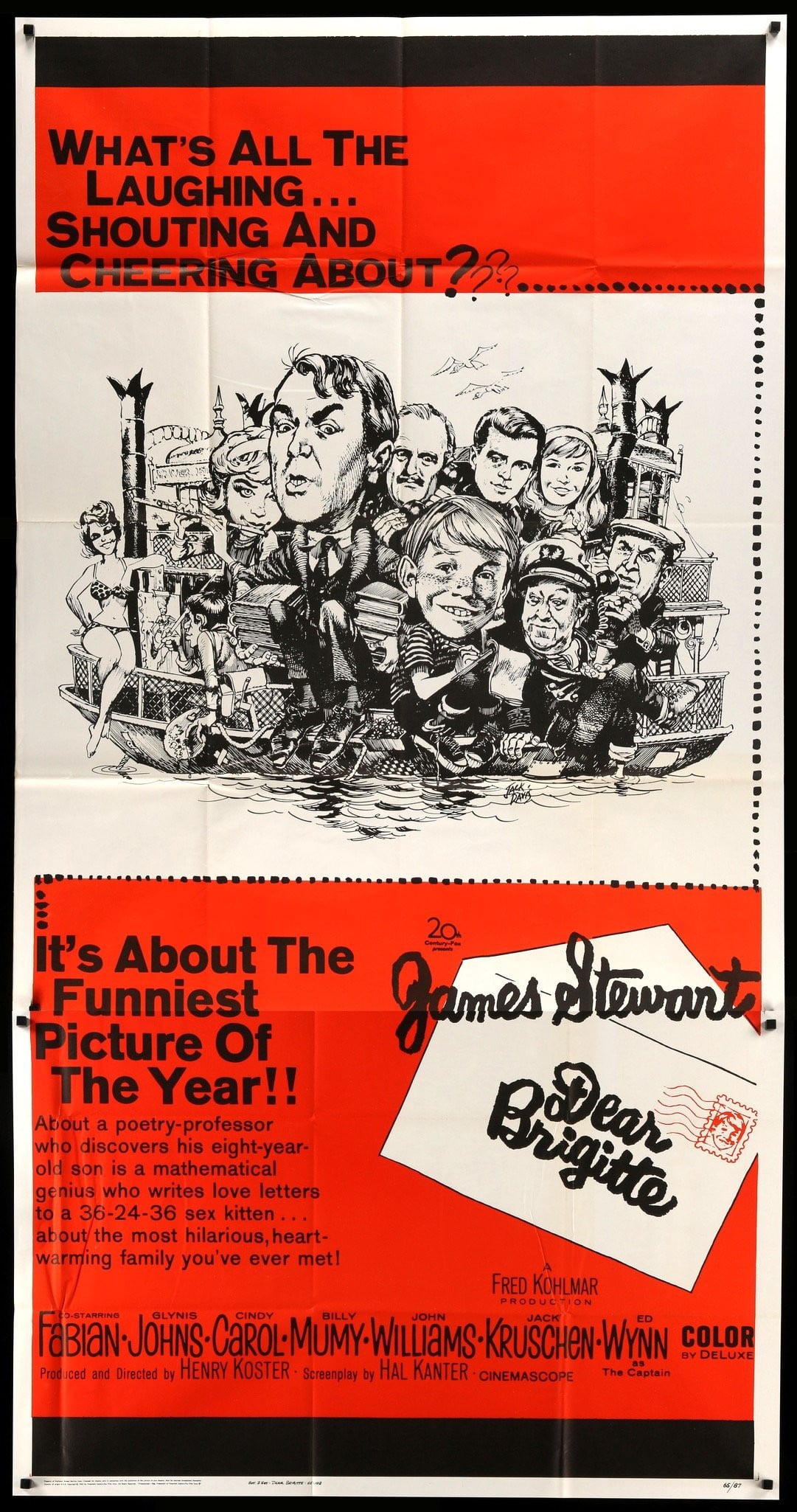 Dear Brigitte (1965) original movie poster for sale at Originalfilmart