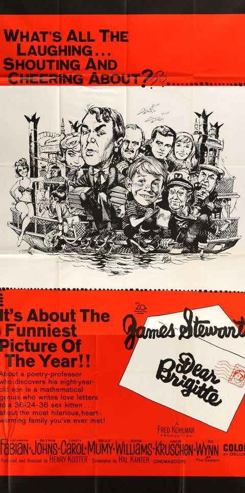 Dear Brigitte (1965) original movie poster for sale at Originalfilmart