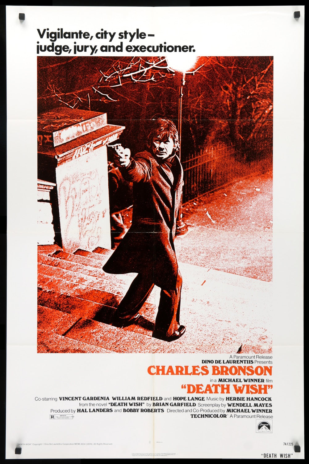 Death Wish (1974) original movie poster for sale at Originalfilmart