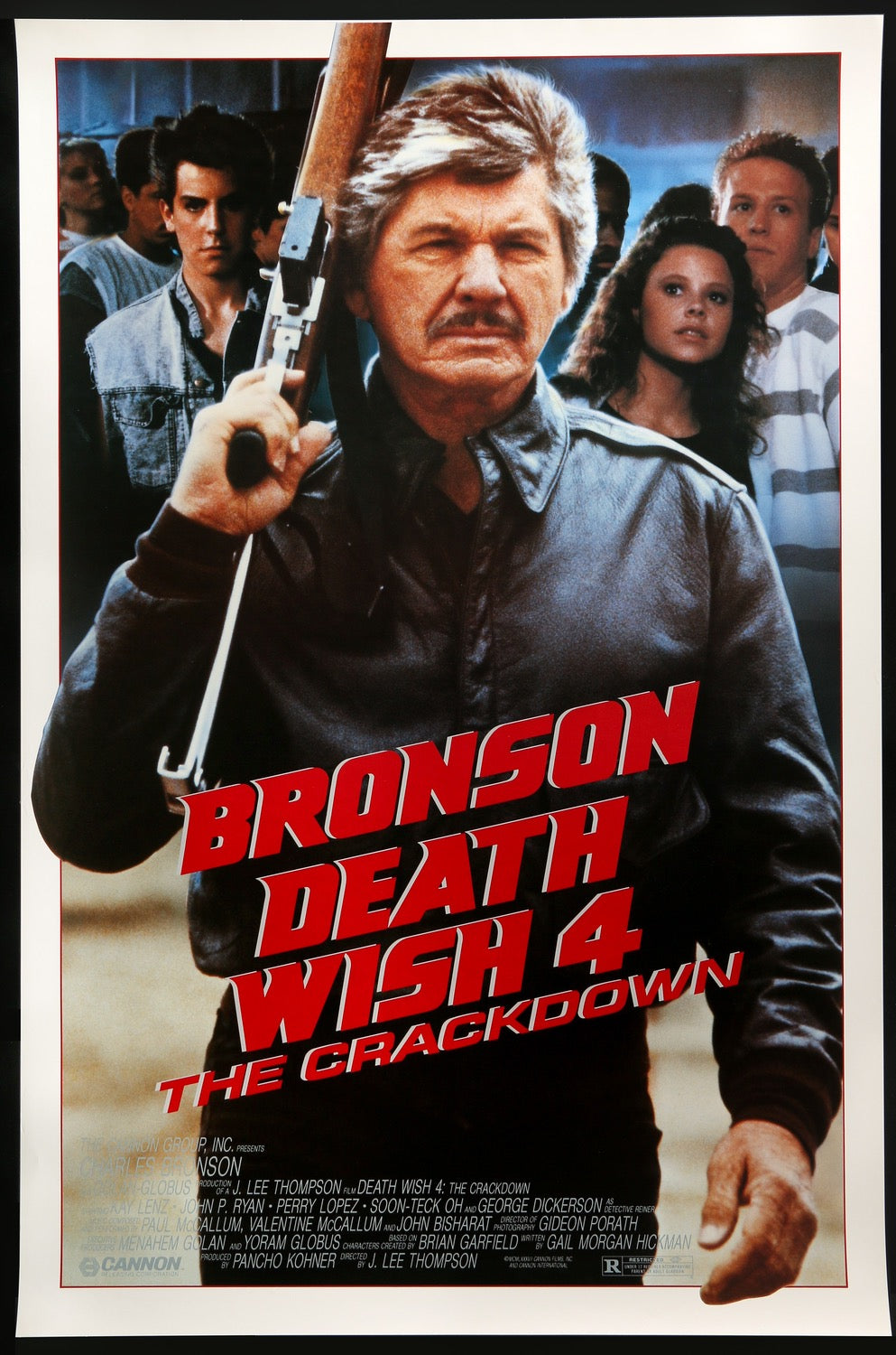 Death Wish 4: The Crackdown (1987) original movie poster for sale at Originalfilmart