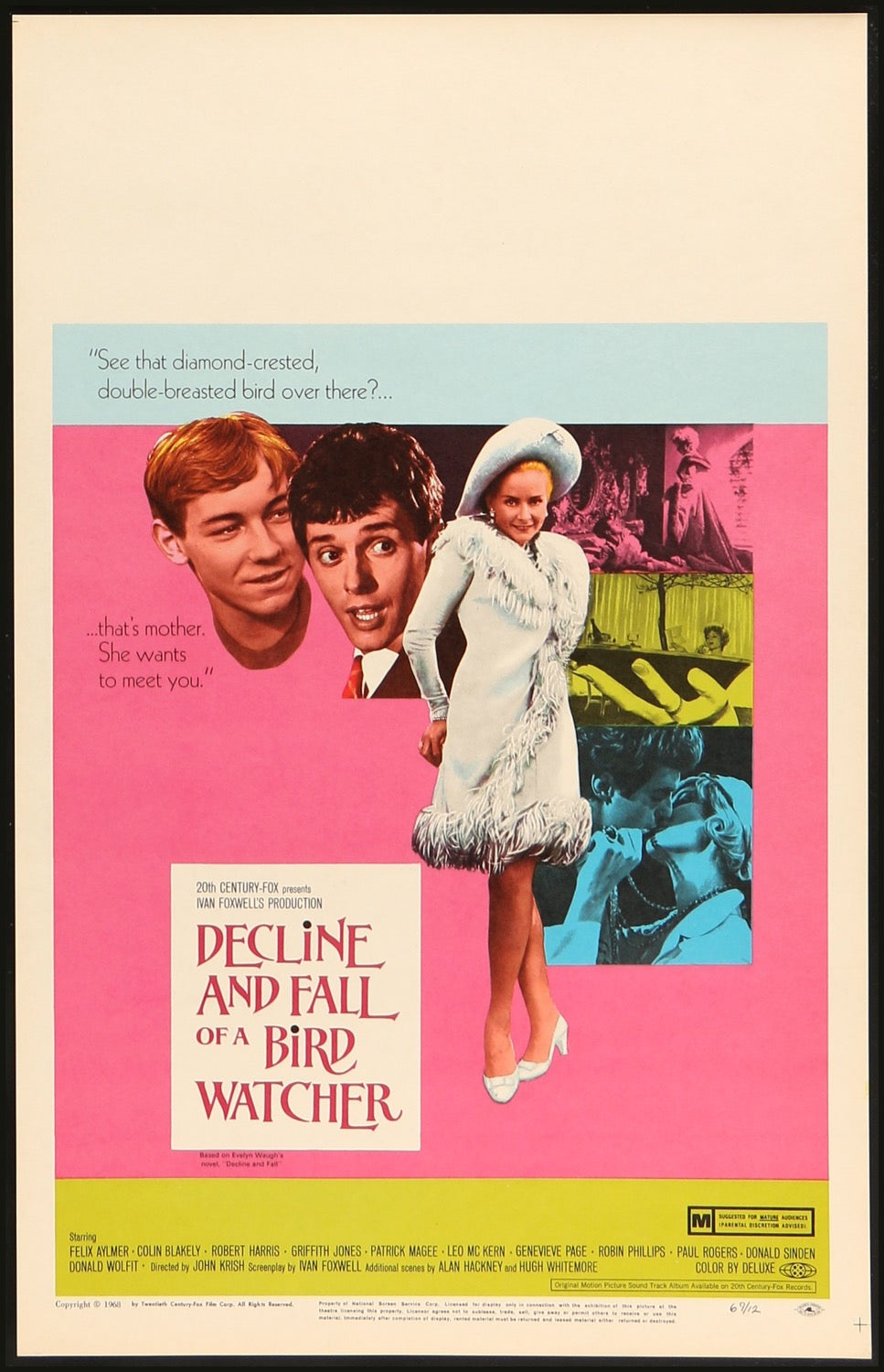 Decline and Fall of a Bird Watcher (1968) original movie poster for sale at Originalfilmart
