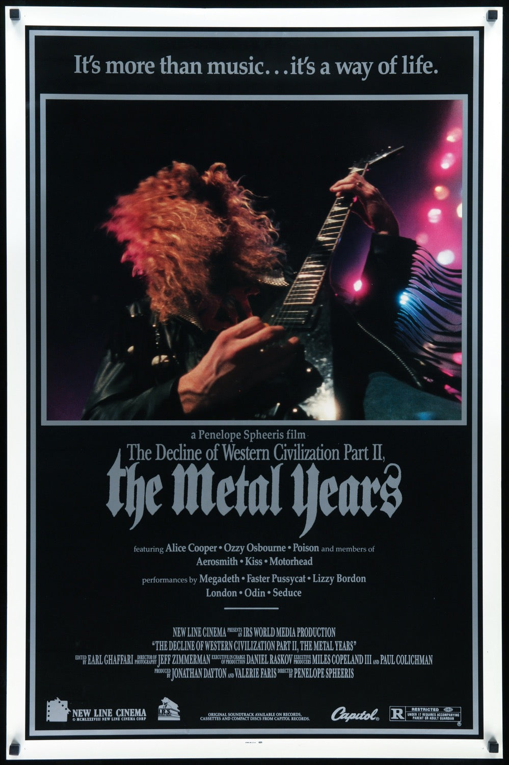 Decline of Western Civilization Part II: The Metal Years (1988) original movie poster for sale at Originalfilmart
