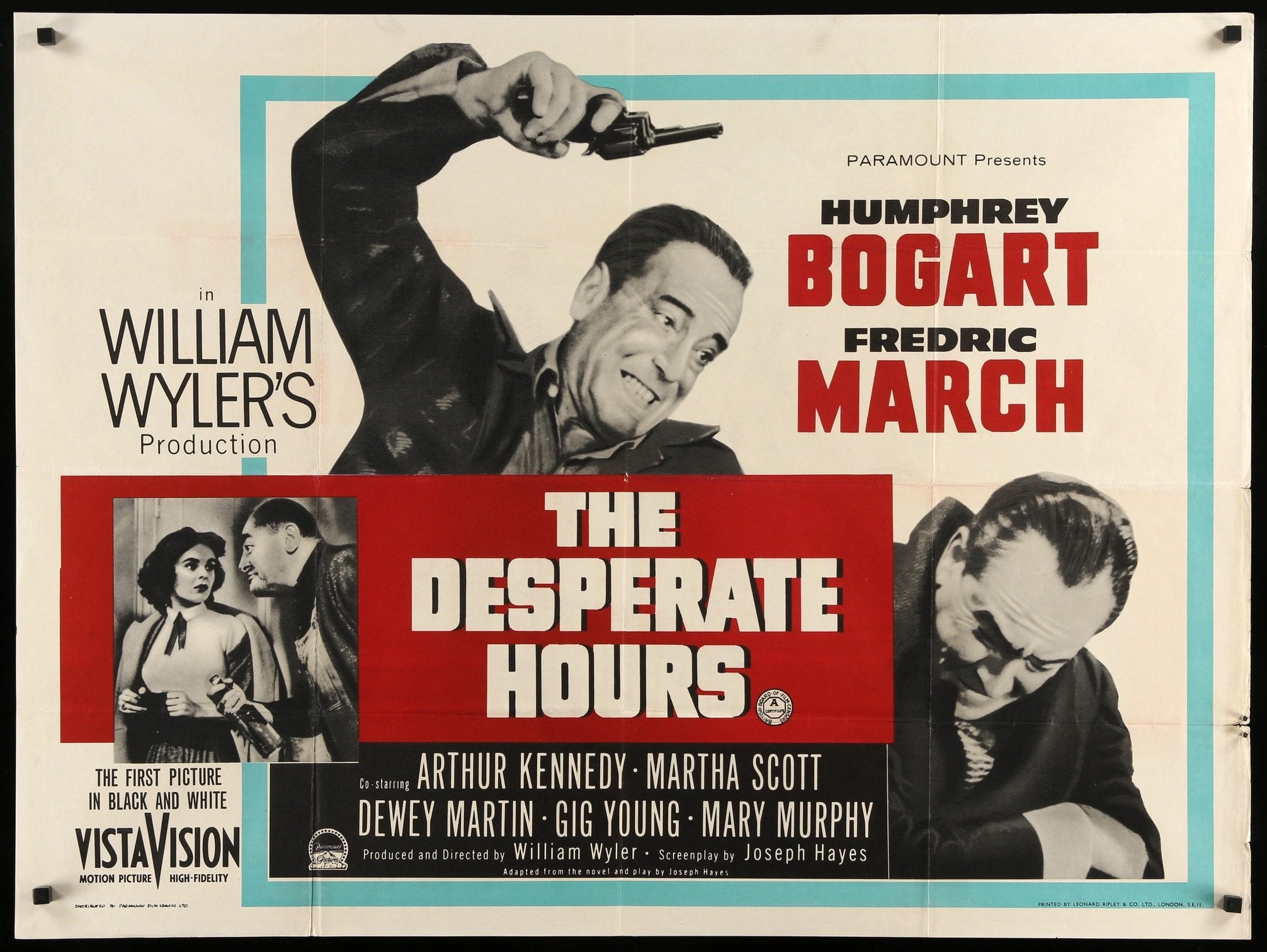 Desperate Hours (1955) original movie poster for sale at Originalfilmart
