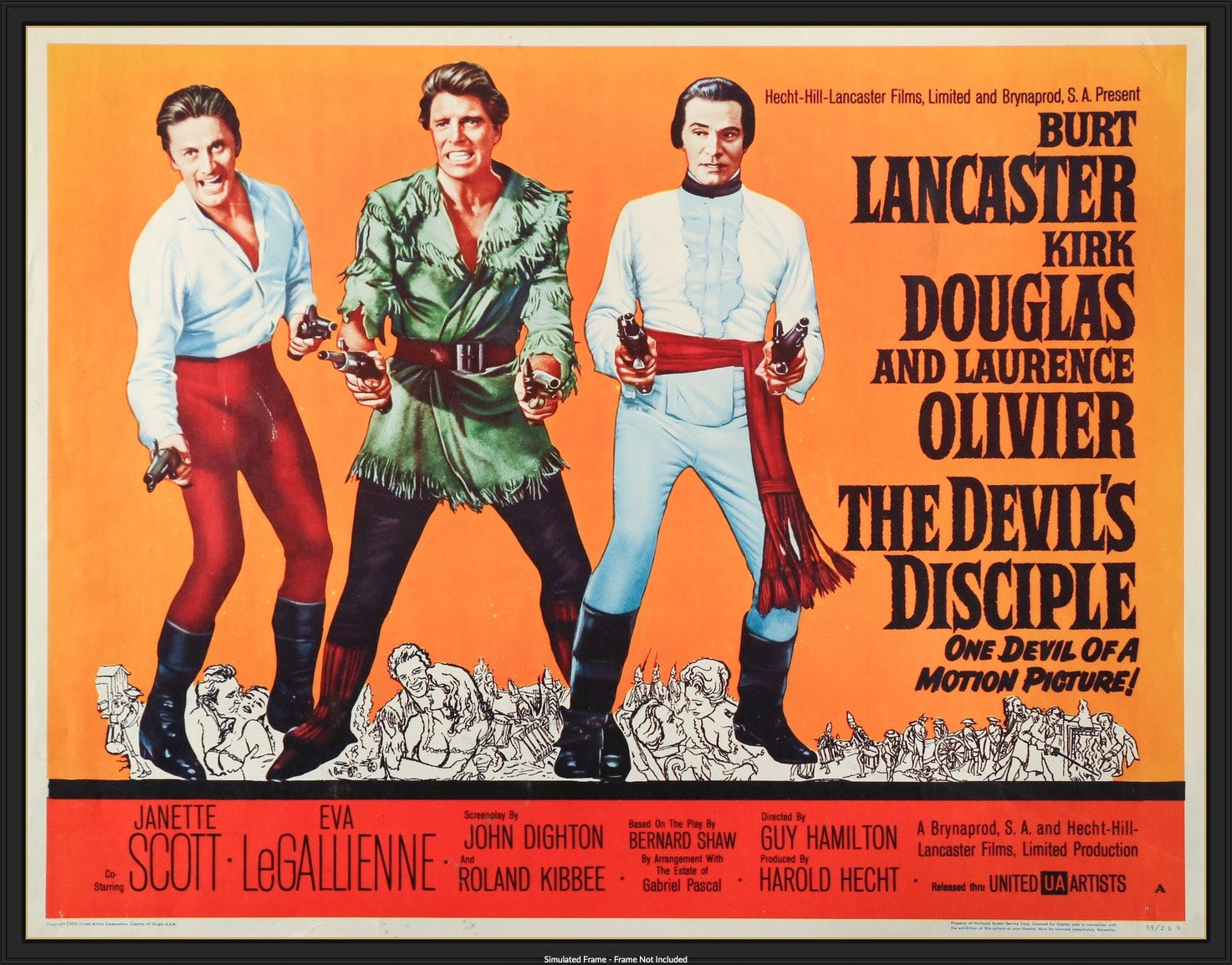Devil's Disciple (1959) original movie poster for sale at Originalfilmart