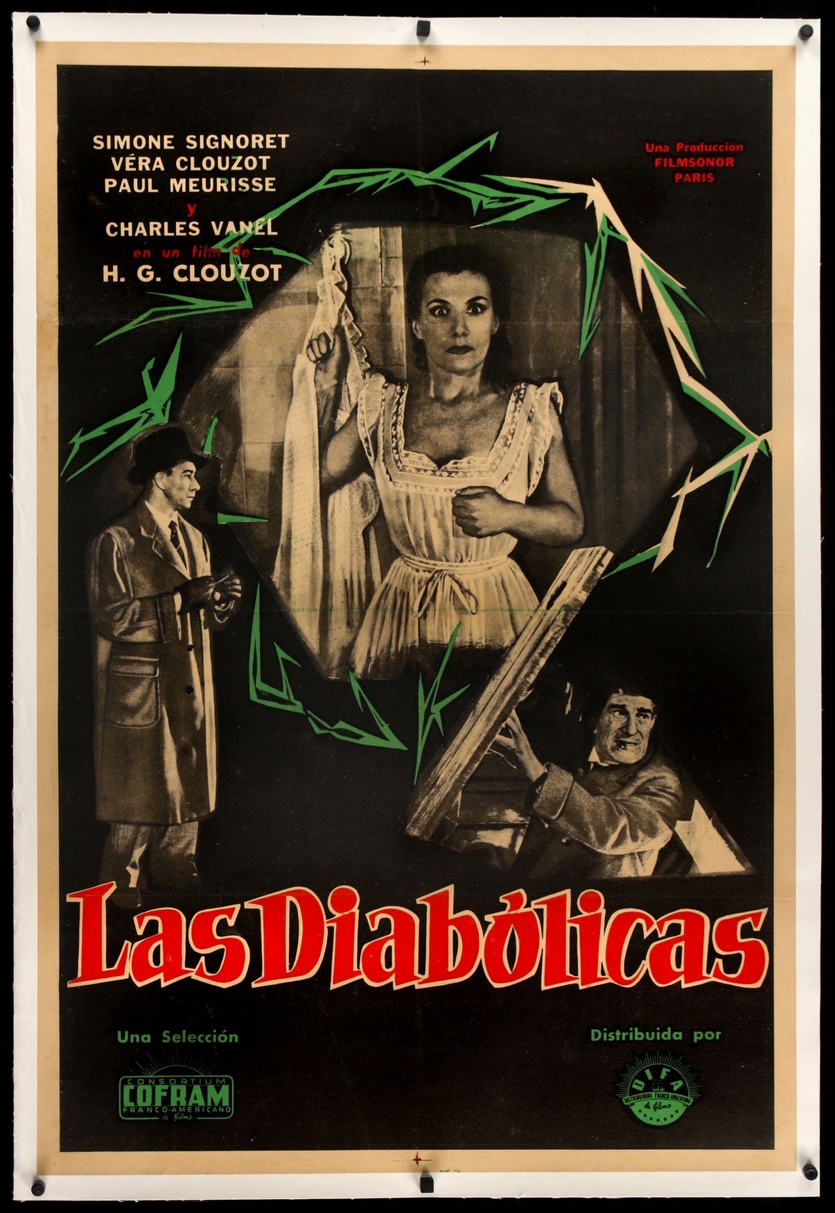 Diabolique (1955) original movie poster for sale at Originalfilmart