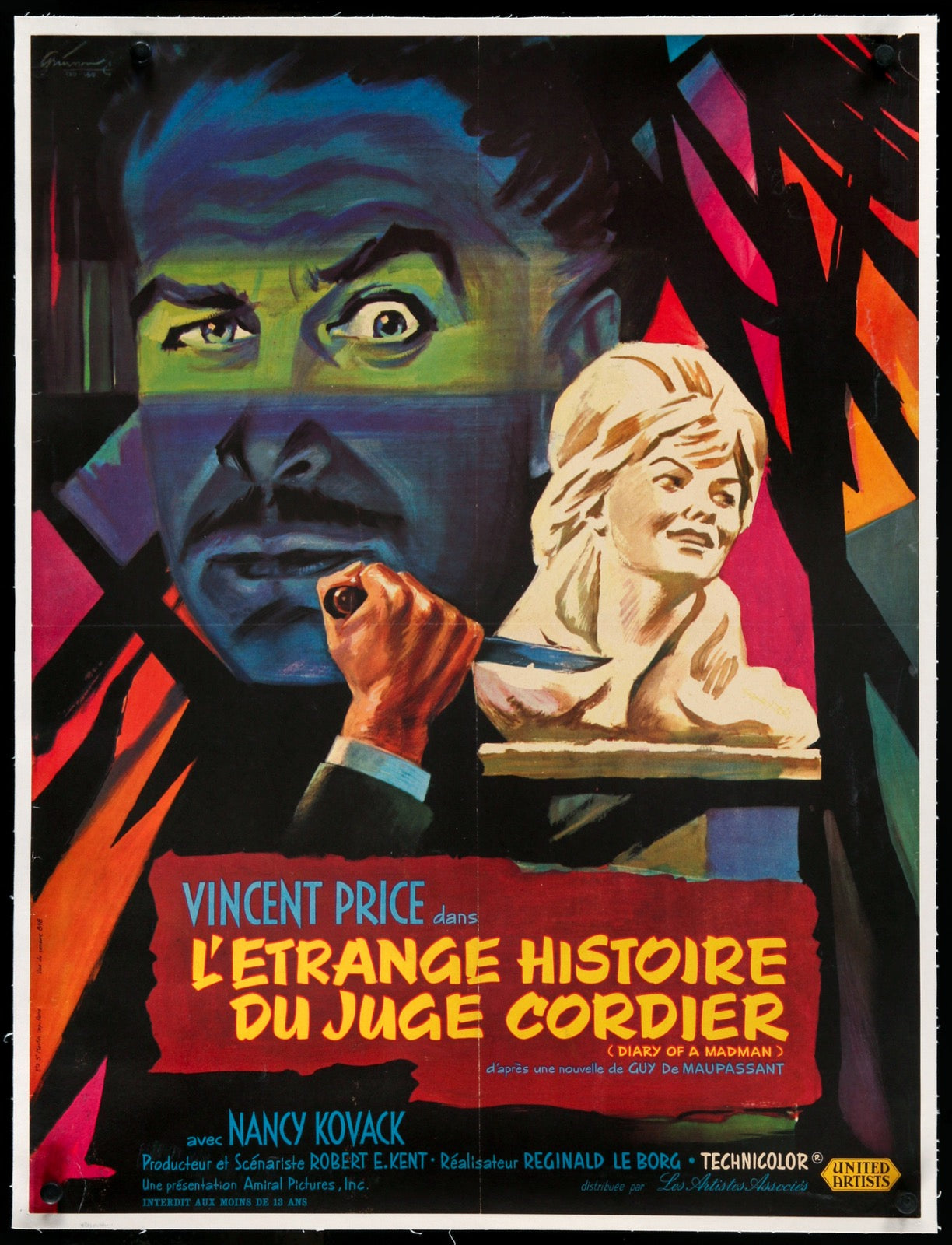 Diary of a Madman (1963) original movie poster for sale at Originalfilmart