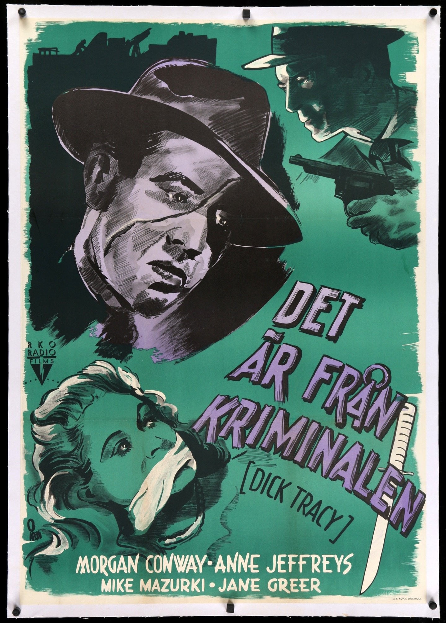 Dick Tracy (1945) original movie poster for sale at Originalfilmart