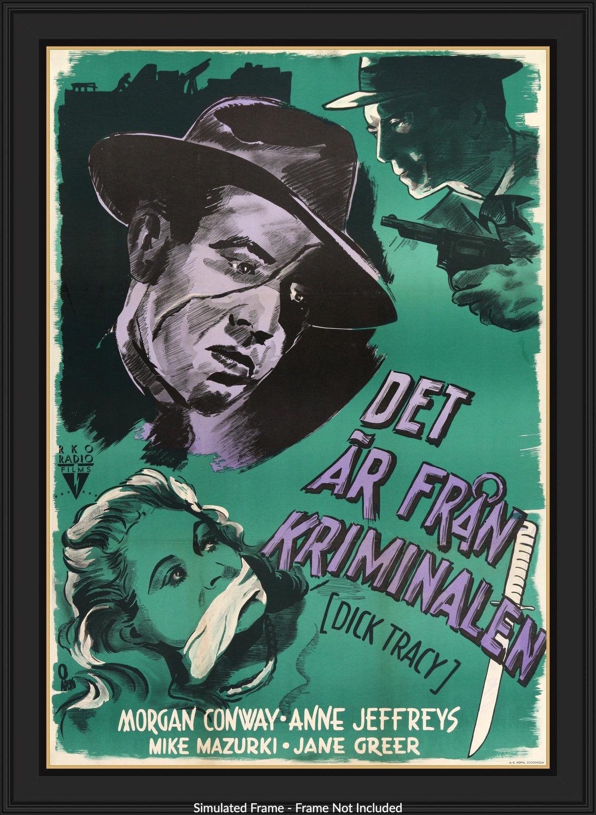 Dick Tracy (1945) original movie poster for sale at Originalfilmart