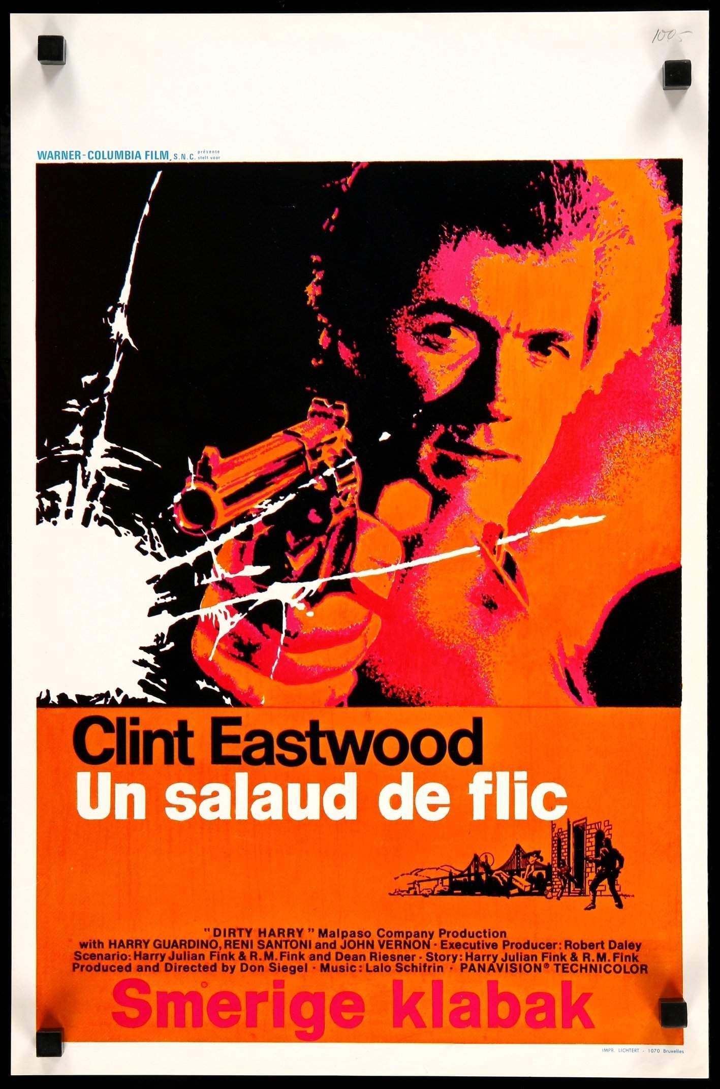 Dirty Harry (1971) original movie poster for sale at Originalfilmart