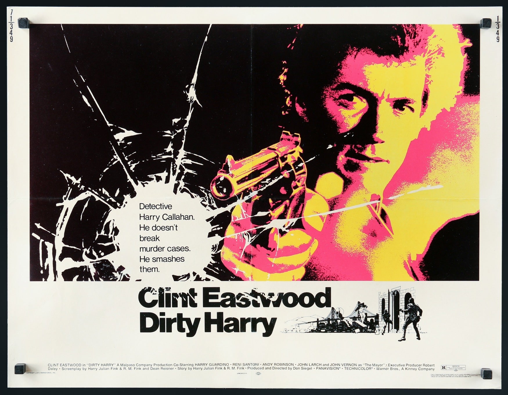 Dirty Harry (1971) original movie poster for sale at Originalfilmart